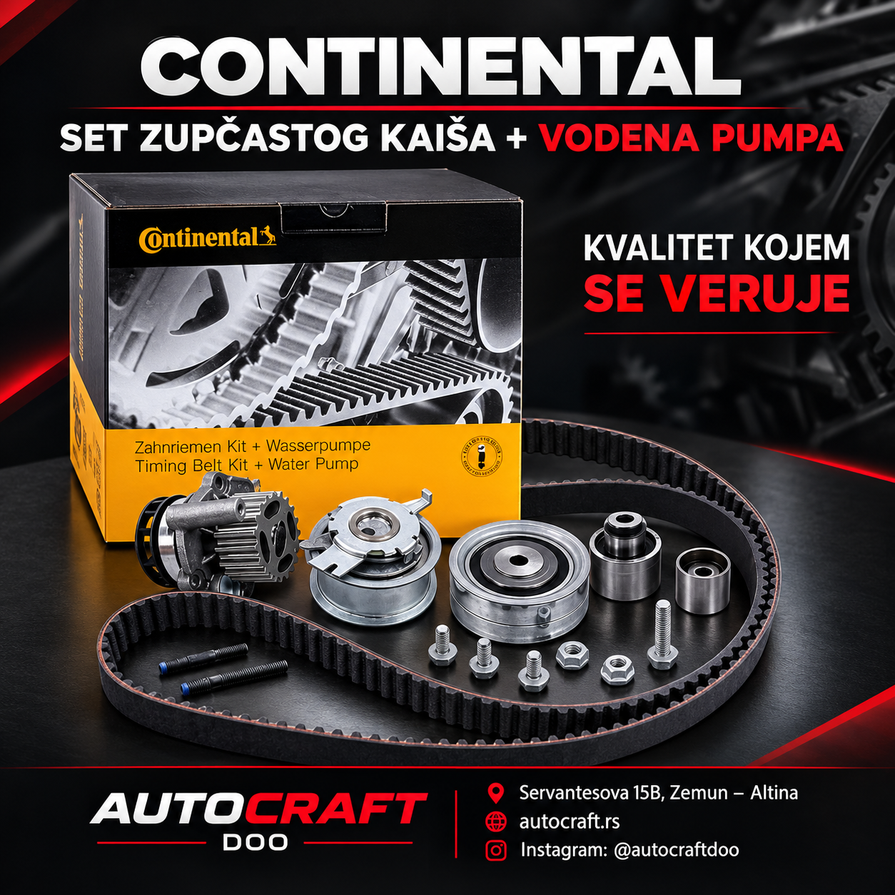 Continental-set-zupcastog-kaisa-i-pumpe